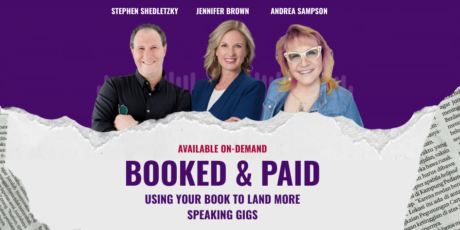 TFS Booked and Paid expert panel on demand banner featuring the 3 speakers